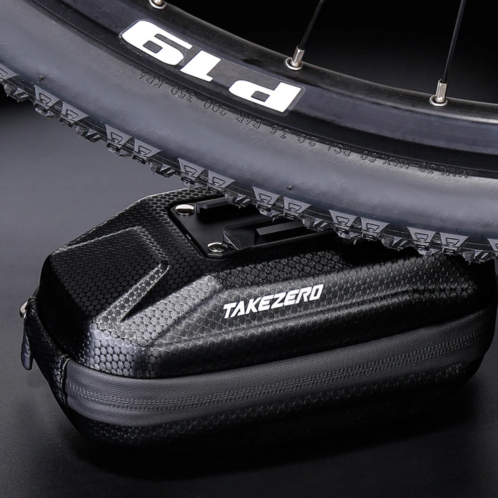 0.8L Bicycle Saddle Bag Quick Release Bike Seat Rear Tool Pouch Mountain Bike