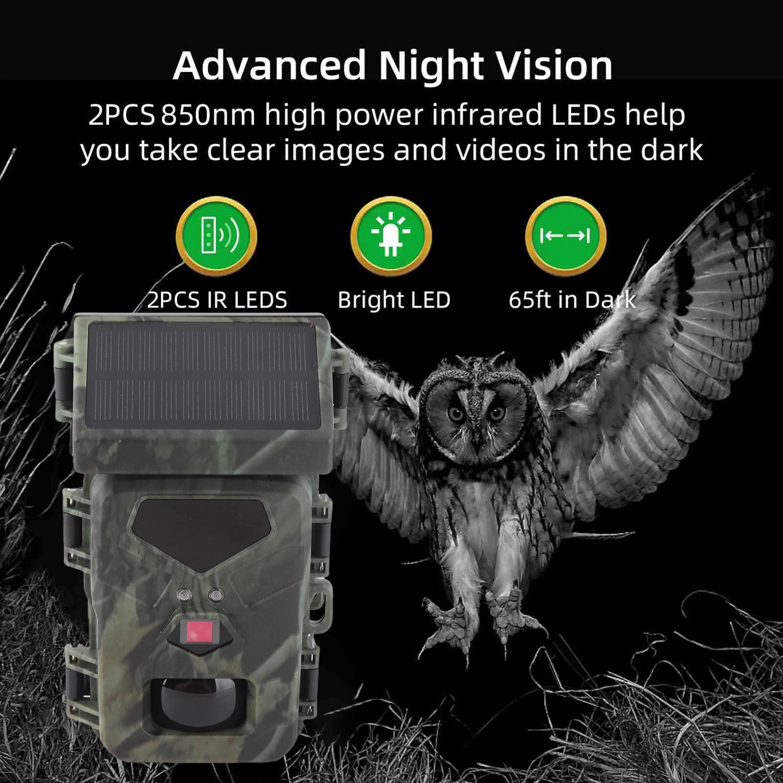 1080P Camera IP65 Wildlife Camera with 0.45S Trigger Time for Outdoor Hunting