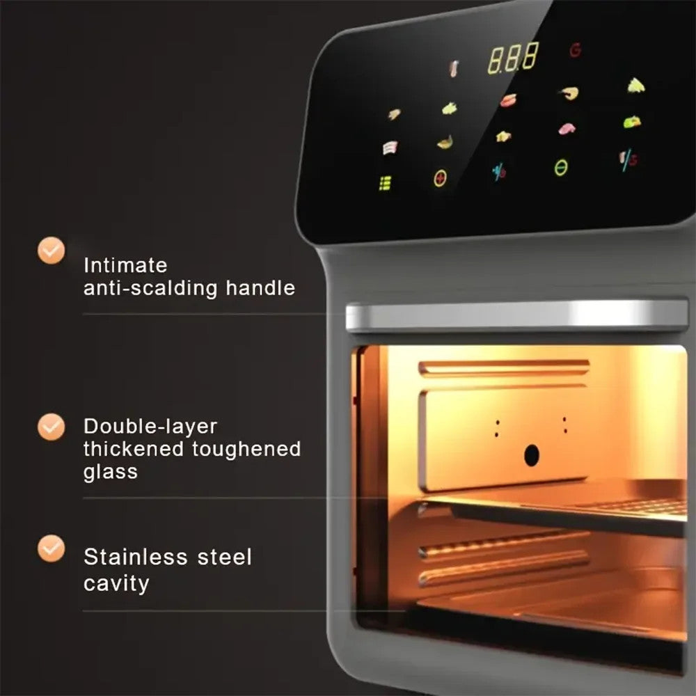 10L Air Fryer Large Capacity Electric Oven Household Multifunctional Non-Stick