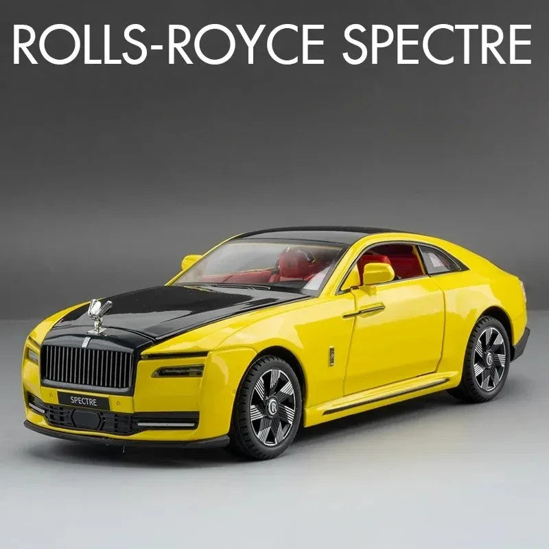 1/24 Scale Rolls Royce Spectre Alloy Car Model Sound And Light Casting Metal