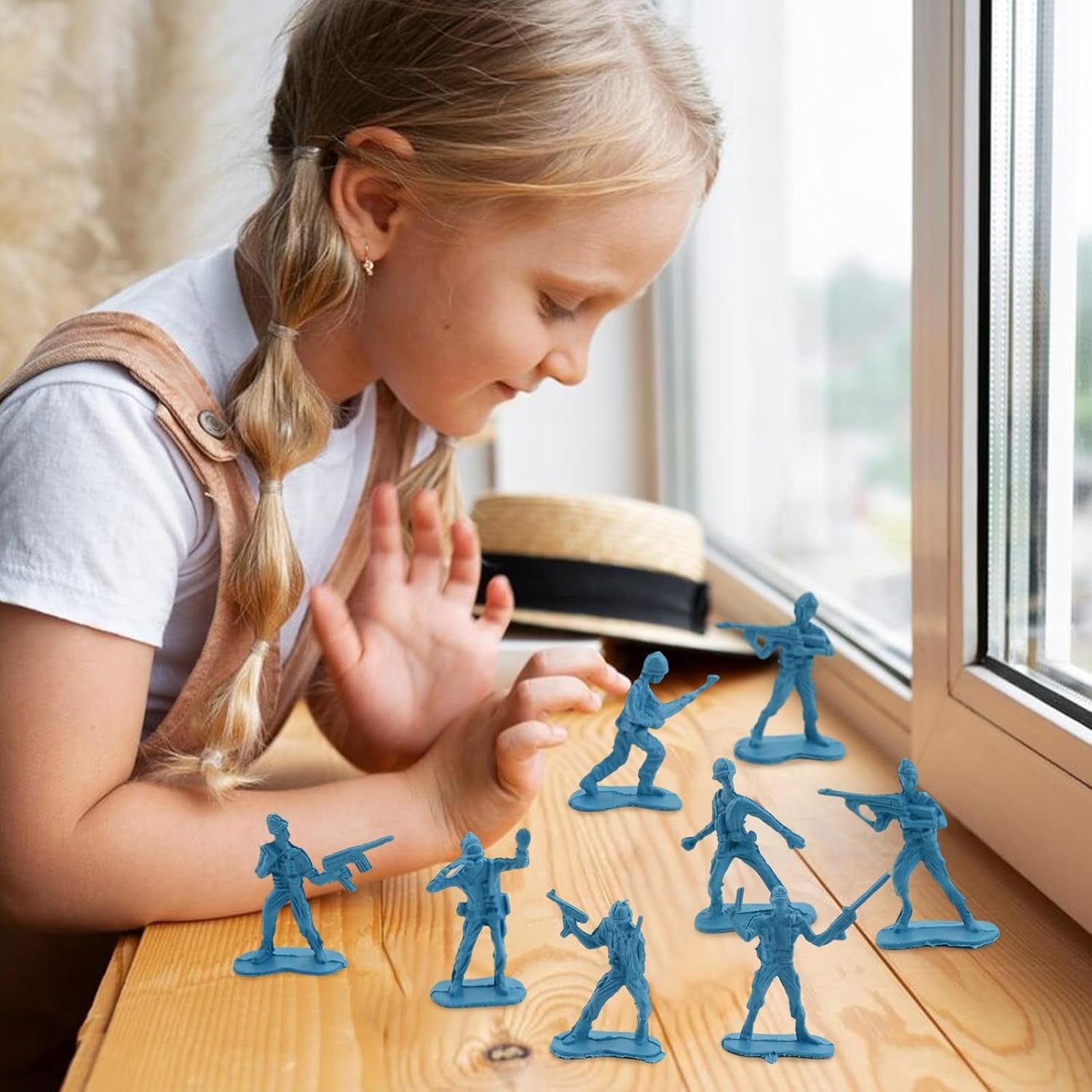 100Pcs Soldiers Toys for Boys,Toy Soldiers Army Toys,Mini Plastic Soldiers