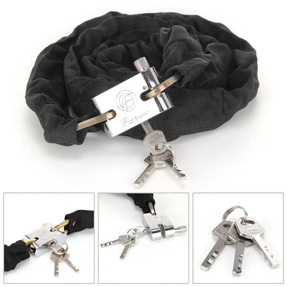 1.8M Heavy Duty Motorcycle Lock Anti-Theft Bike Lock Strength Security Lock Road