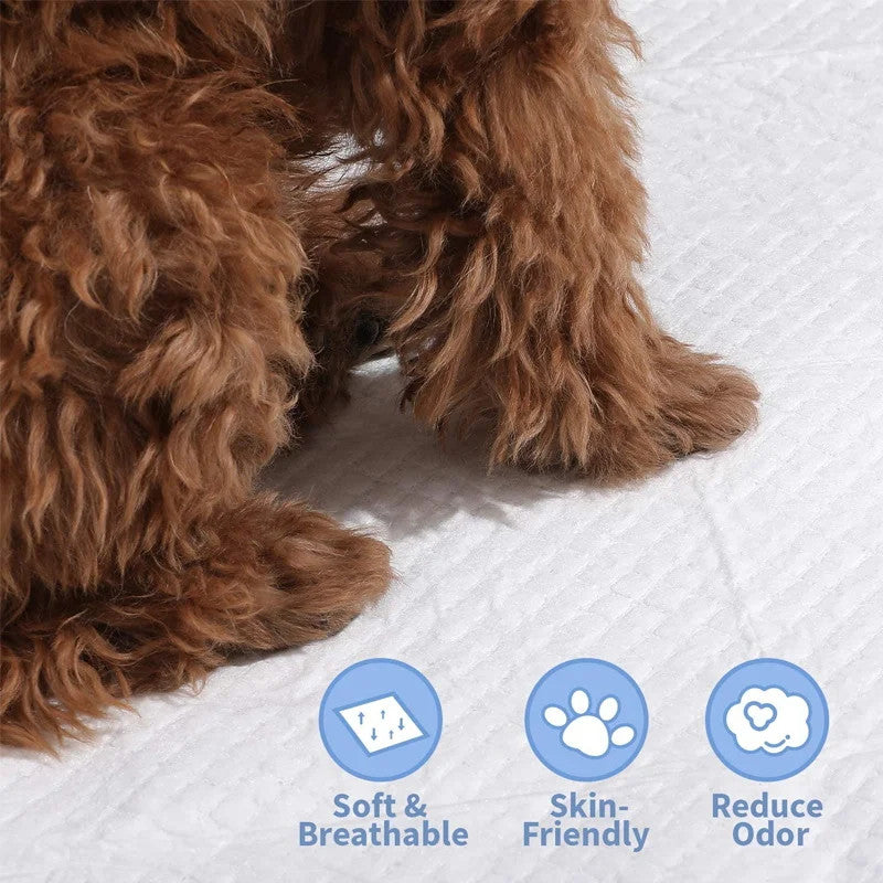 100Pc Pet Diapers 45*60Cm Super Absorbent Pet Diaper Dog Training Pee Pads
