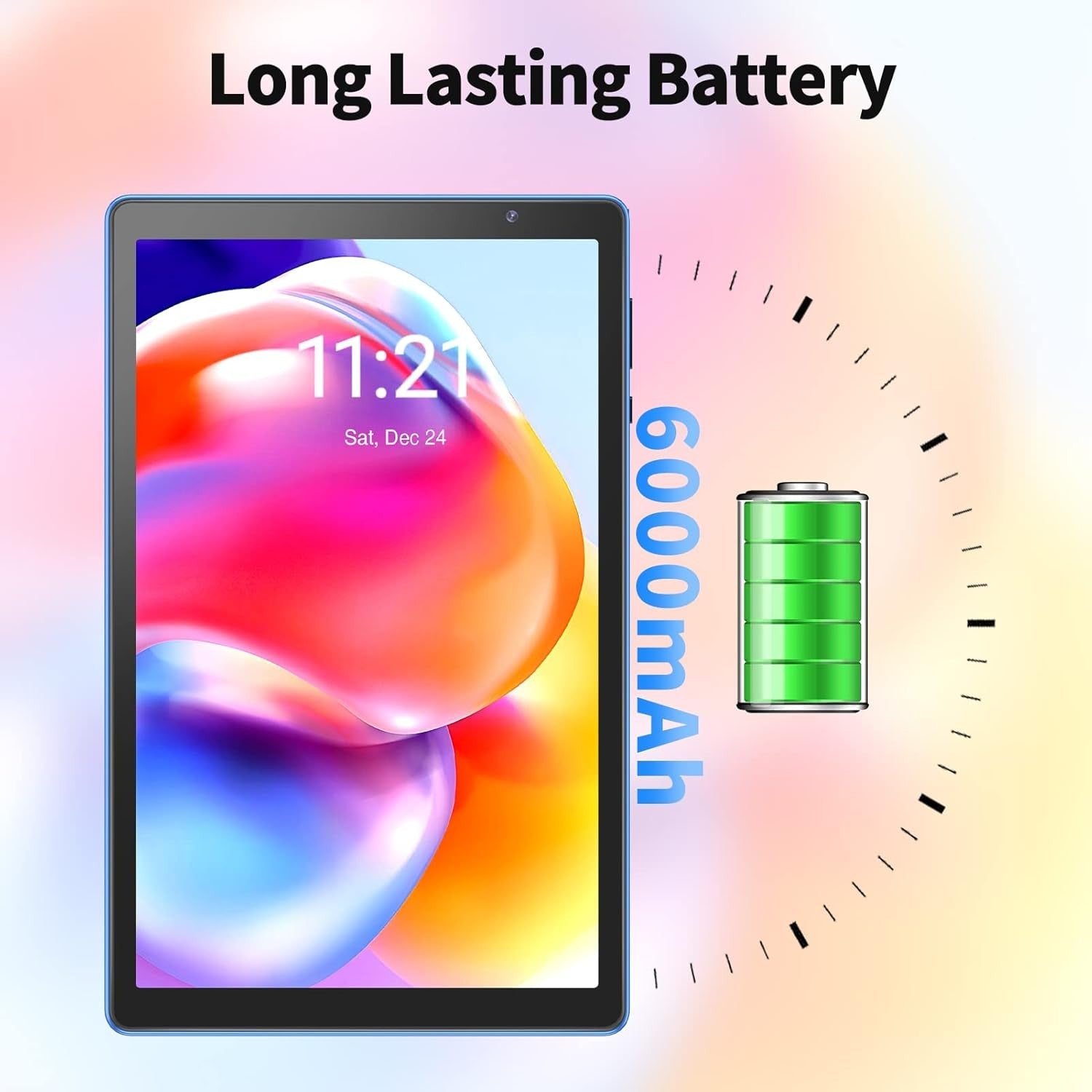 10 Inch Android 12 Tablet,2Gb RAM, 32GB ROM, 6000Mah, Expand to 512GB, Quad Core
