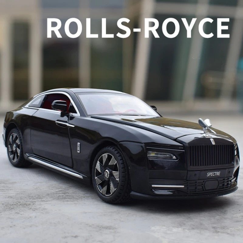 1/24 Scale Rolls Royce Spectre Alloy Car Model Sound And Light Casting Metal