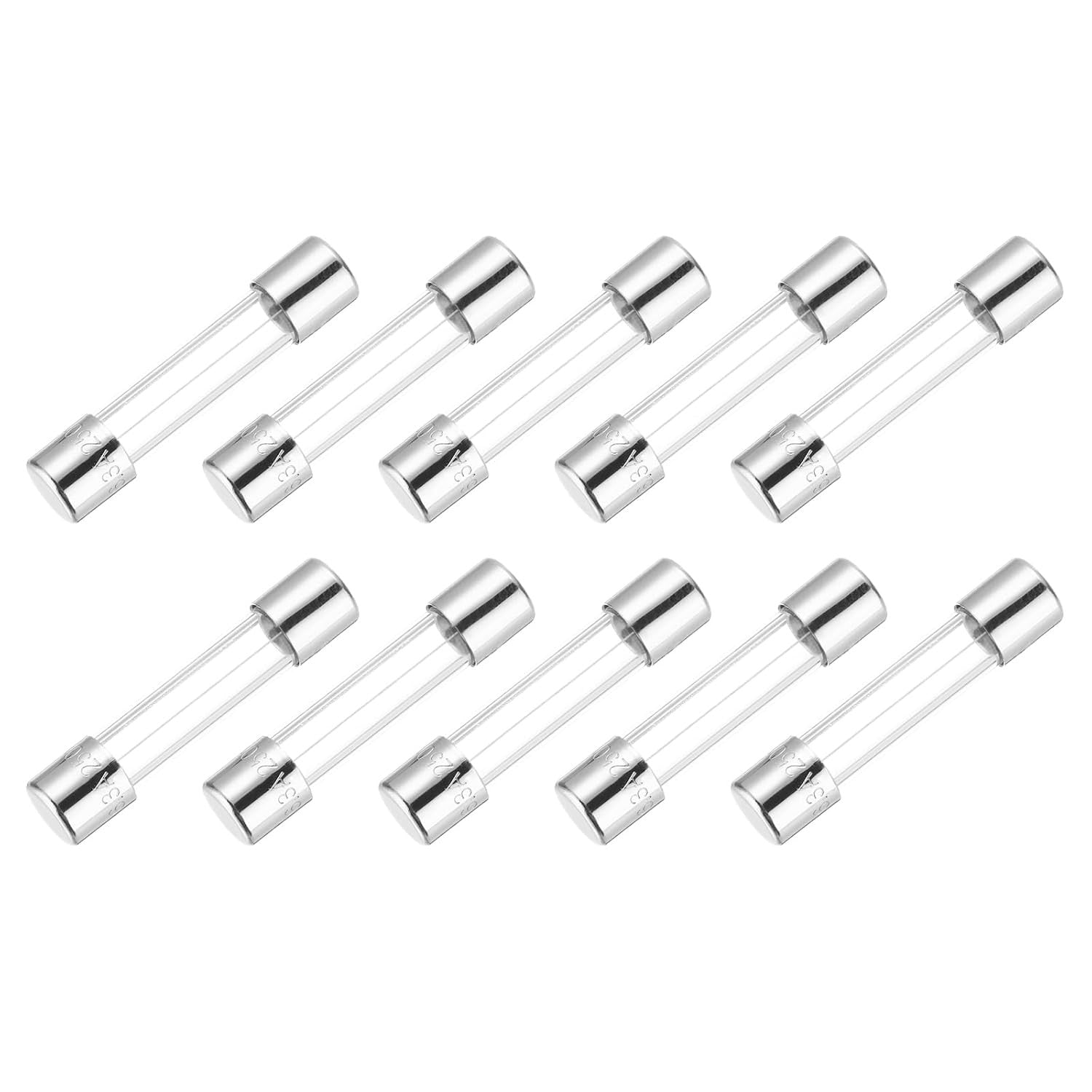 0.75A 250V Glass Fuse 5X20Mm Time Delay Fuse UL Listed Slow Blow Fuse Pack of 10