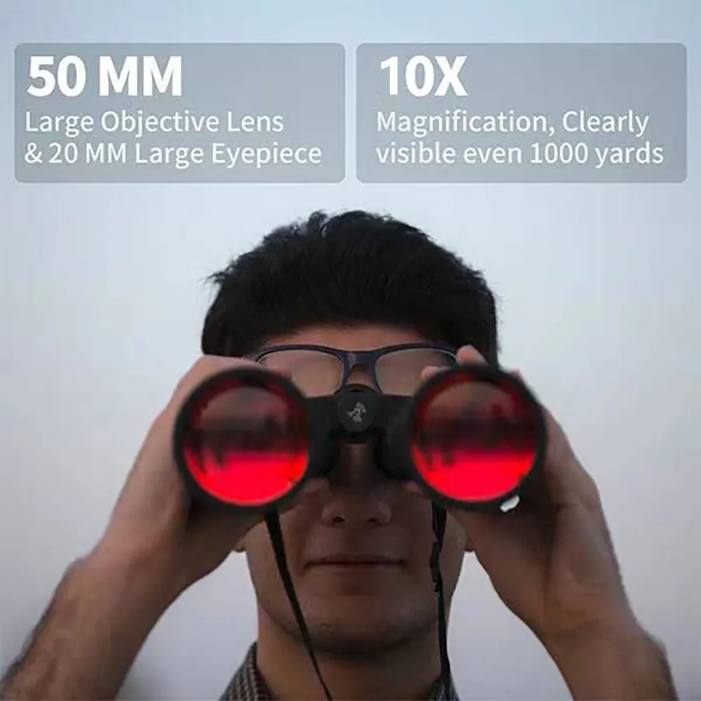 10000M 80X80 HD Military Zoom Binoculars Day/Night Army Optics Hunting Camping