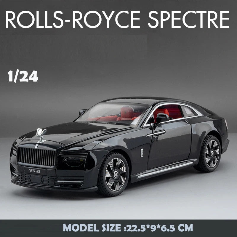 1/24 Scale Rolls Royce Spectre Alloy Car Model Sound And Light Casting Metal