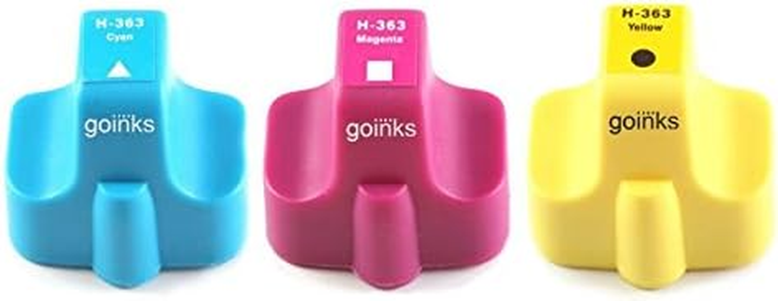 1 C/M/Y Set of 3 Ink Cartridges to Replace HP 363 C/M/Y (XL) Compatible/Non-Oem