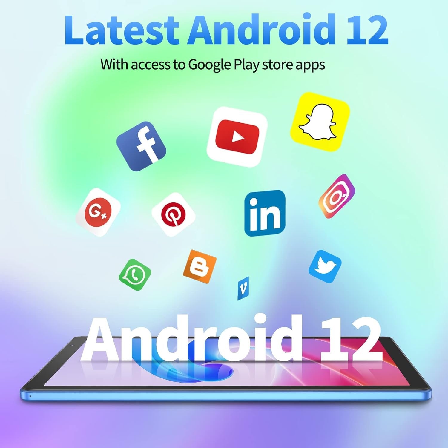 10 Inch Android 12 Tablet,2Gb RAM, 32GB ROM, 6000Mah, Expand to 512GB, Quad Core