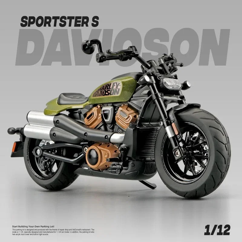 1/12 Harley Davidson Sportster S Motorbike Alloy Model Diecast Racing Motorcycle