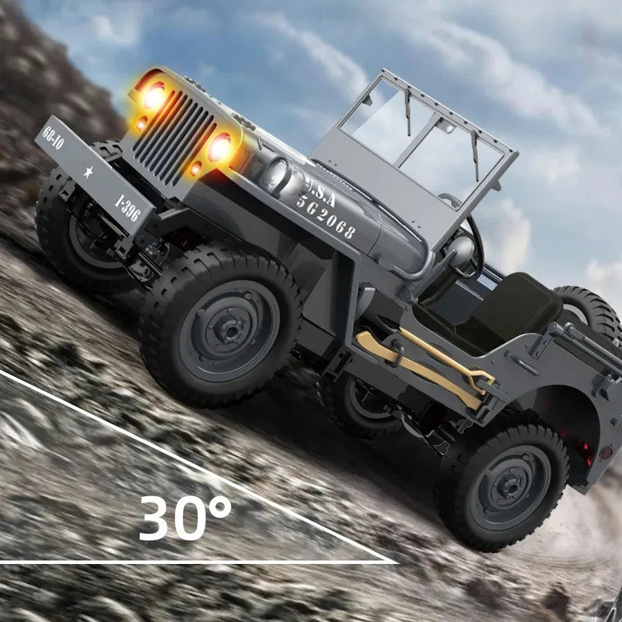 1/10 WILLYS JEEP 2.4G Rc Car 1941 4WD RTR Crawler Climbing Scale Military