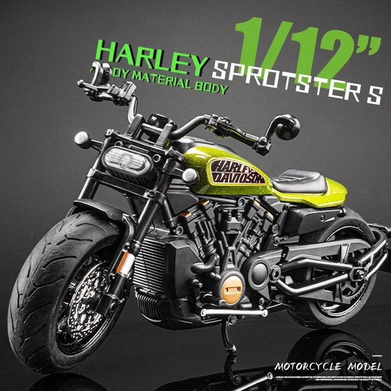 1/12 Harley Davidson Sportster S Motorbike Alloy Model Diecast Racing Motorcycle