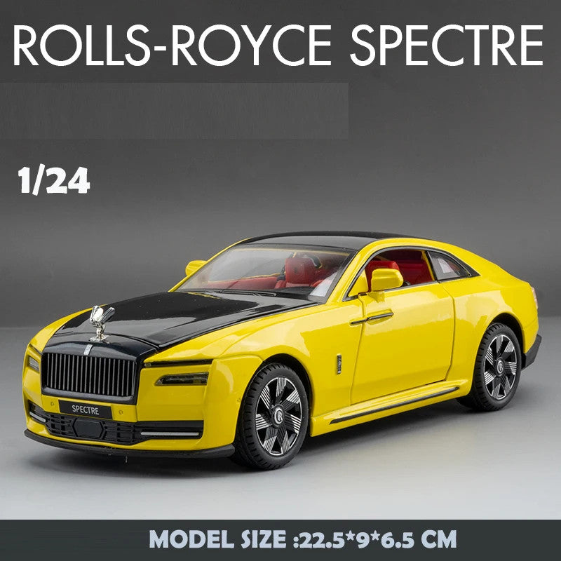 1/24 Scale Rolls Royce Spectre Alloy Car Model Sound And Light Casting Metal