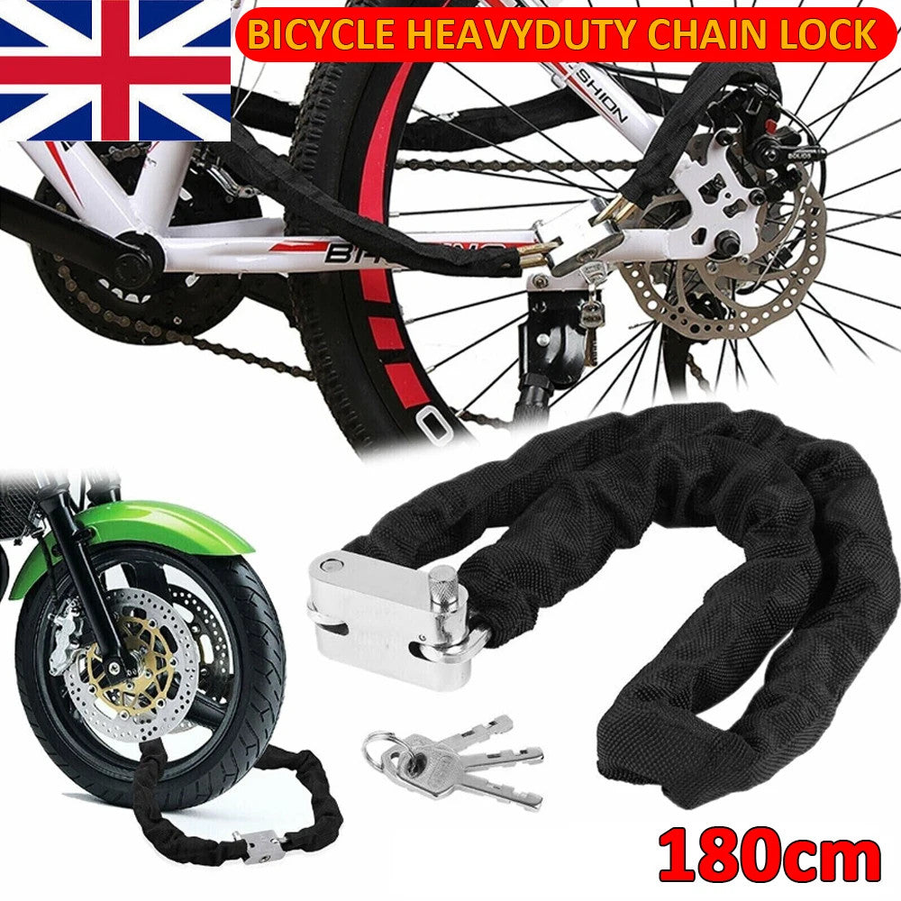 1.8M Heavy Duty Motorcycle Lock Anti-Theft Bike Lock Strength Security Lock Road