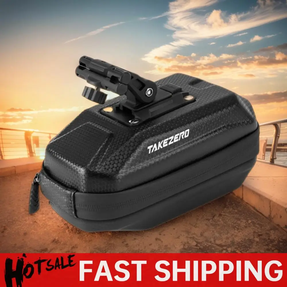 0.8L Bicycle Saddle Bag Quick Release Bike Seat Rear Tool Pouch Mountain Bike