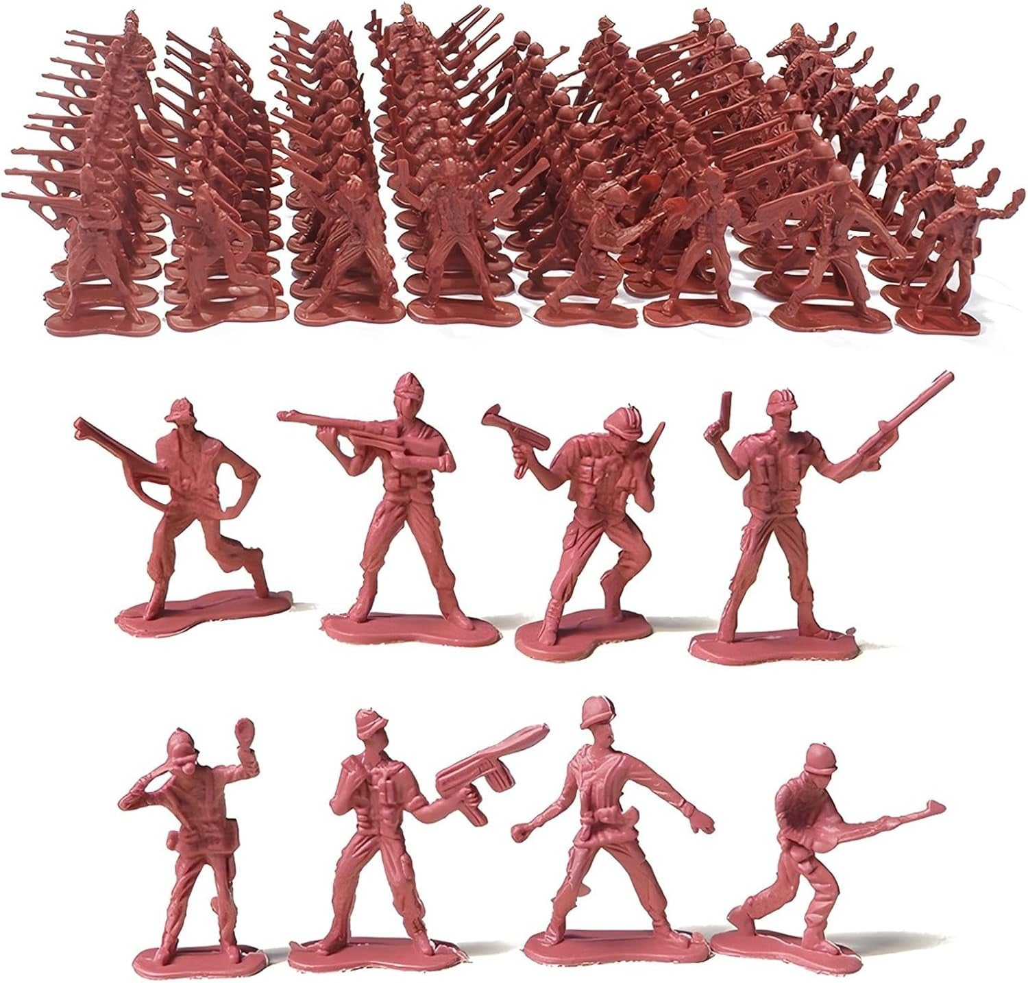 100Pcs Soldiers Toys for Boys,Toy Soldiers Army Toys,Mini Plastic Soldiers