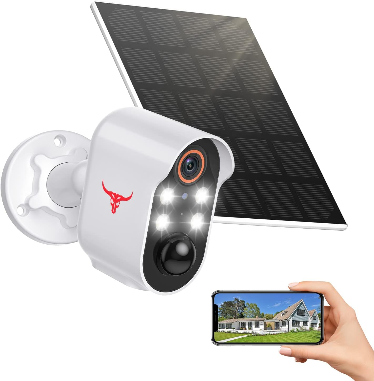 1080P Wireless Security Camera Outdoor/Indoor Home Cam with 2-Way Talk AI Detect