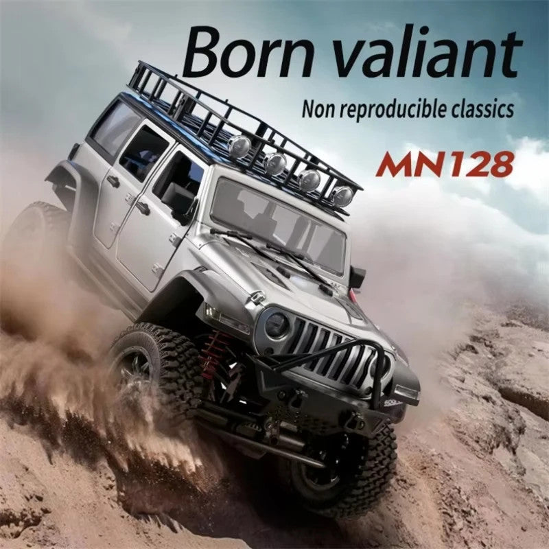 1/12 RC Car 4WD Jeep Model 2.4G Remote Control LED Light 4X4 off Road 4WD