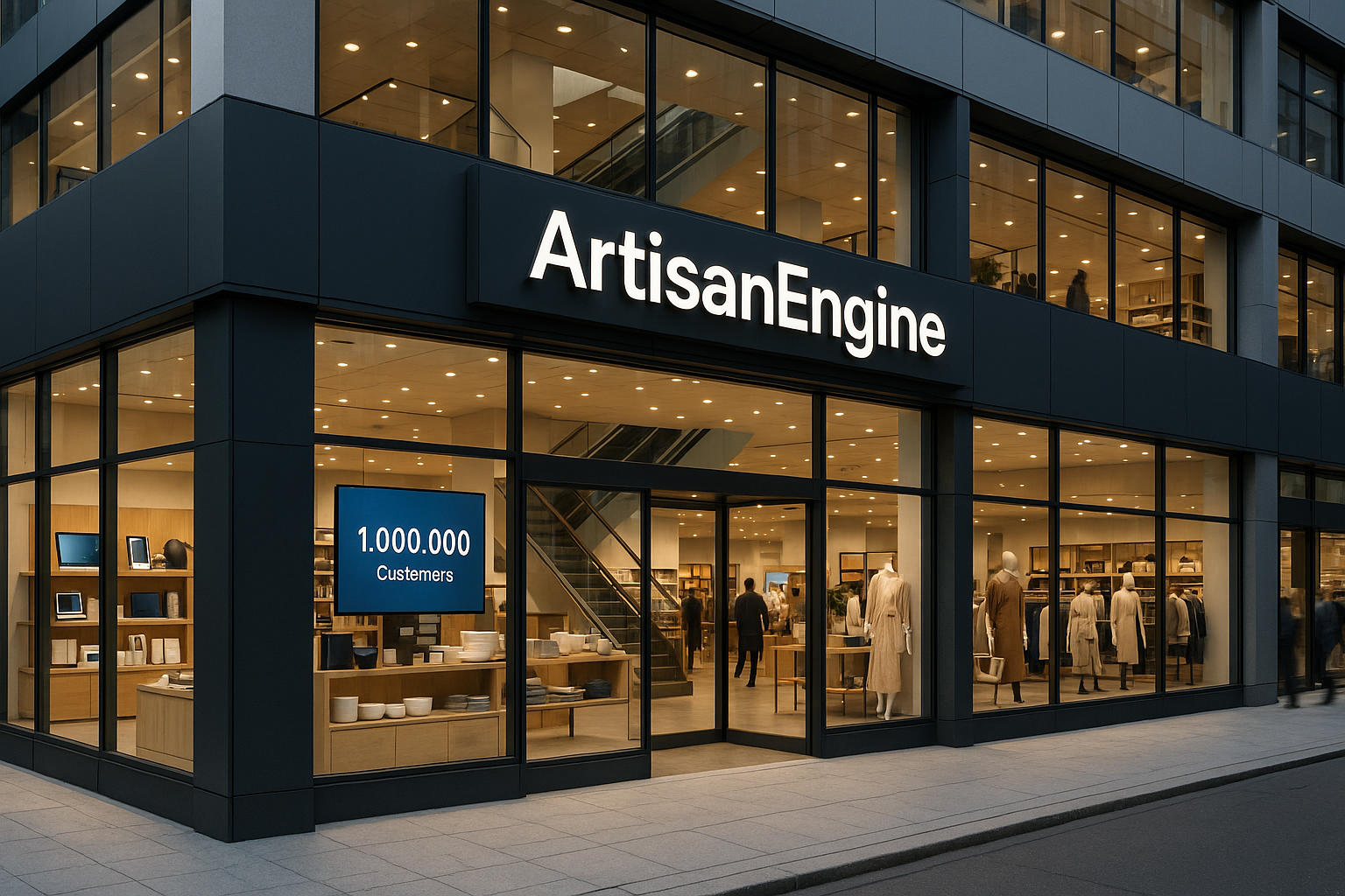 ArtisanEngine a general store with over 1 milion customers