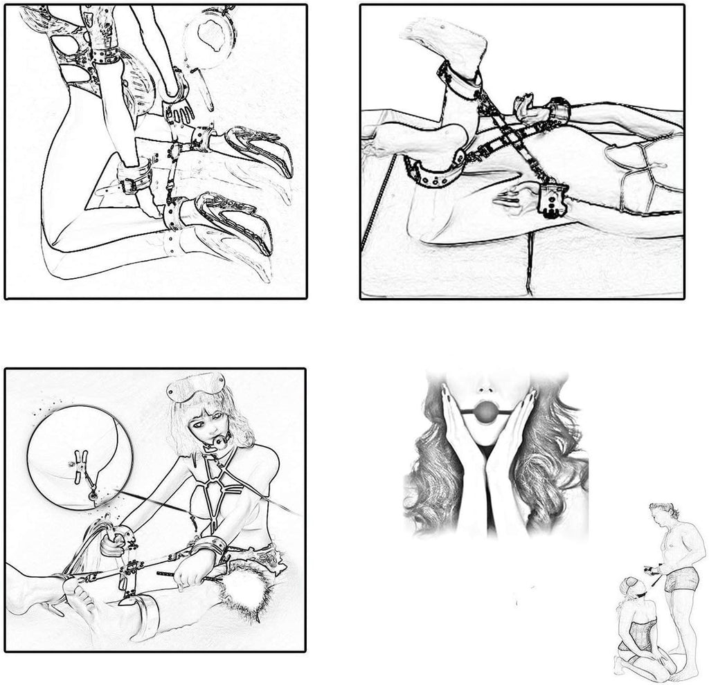 10Pcs Bondage Bed Restraints Sex Toys Adult Toys Sex BDSM Couple Bed Restraints