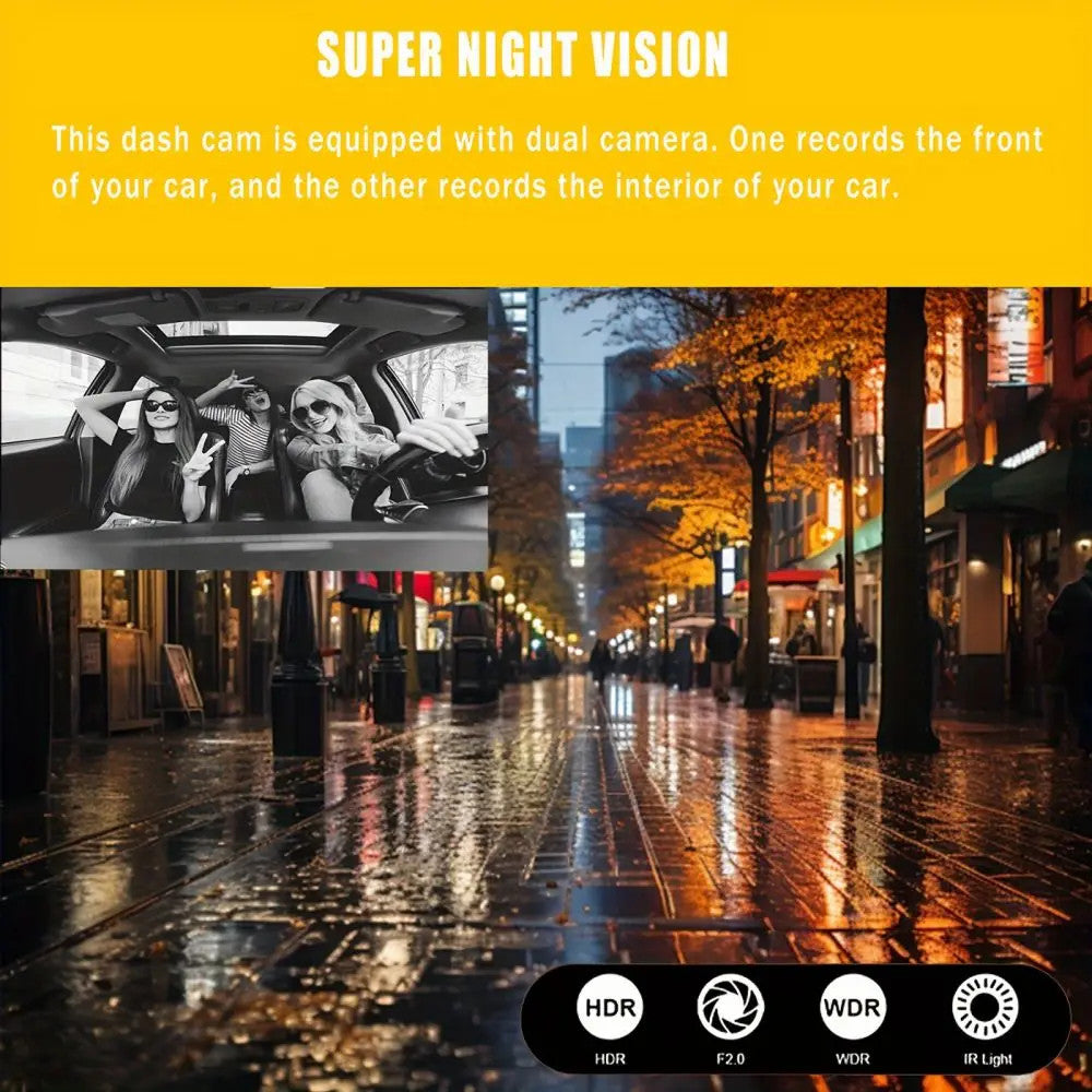 1080P HD Dash Cam Car Camera DVR Video Recorder 150 Wide-Angle128GB with GSensor