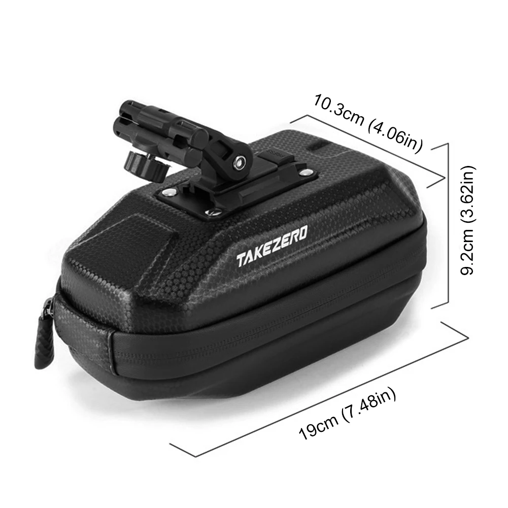 0.8L Bicycle Saddle Bag Quick Release Bike Seat Rear Tool Pouch Mountain Bike
