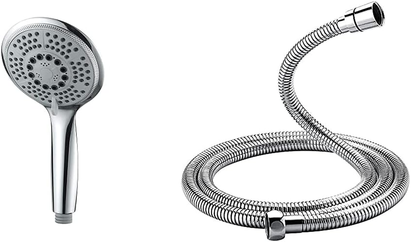 100Mm Hand Shower with Water-Saving Funtion, Handheld Shower Head with 5 Spray