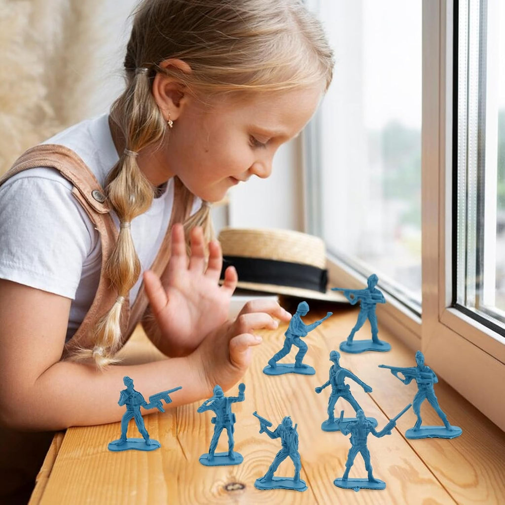 100Pcs Soldiers Toys for Boys,Toy Soldiers Army Toys,Mini Plastic Soldiers