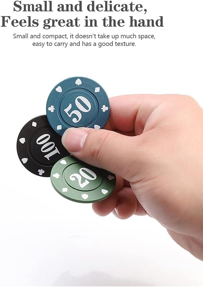 100PCS Poker Chips Set, Casino Quality Chips for Poker, Blackjack and Casino