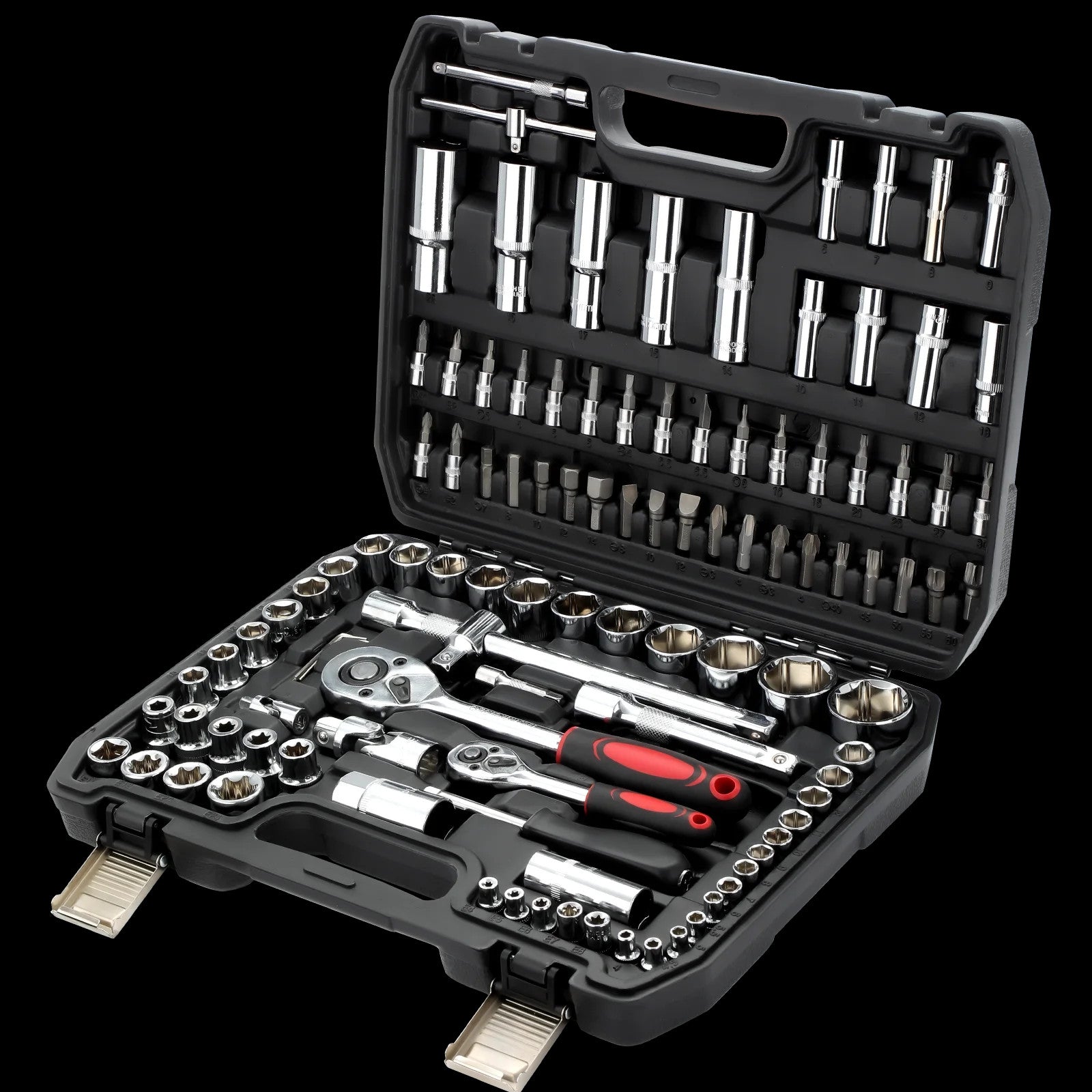 108PCS Socket Set Kit Mechanics Tool Ratchet Wrench Car Repair Toolset W/ Case