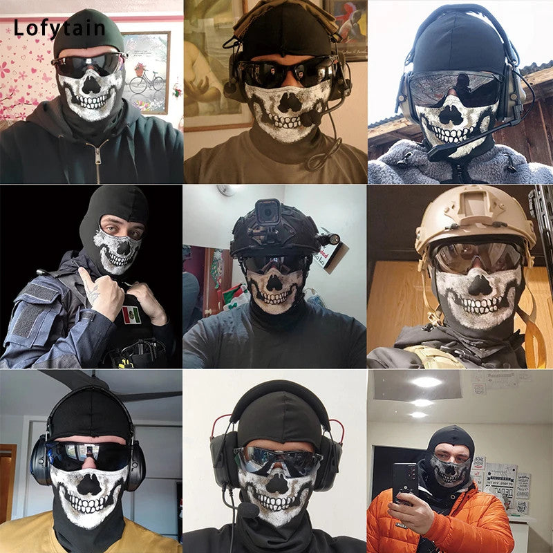 COD:MW2 Ghost Skull Balaclava Ghost Simon Riley Face War Game Cosplay Mask