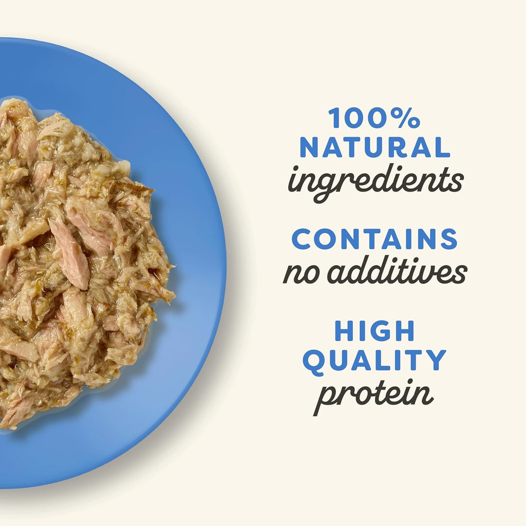 100% Natural Wet Cat Food, Pouch Multipack Tuna Selection in Broth, 70 G (12 X 7