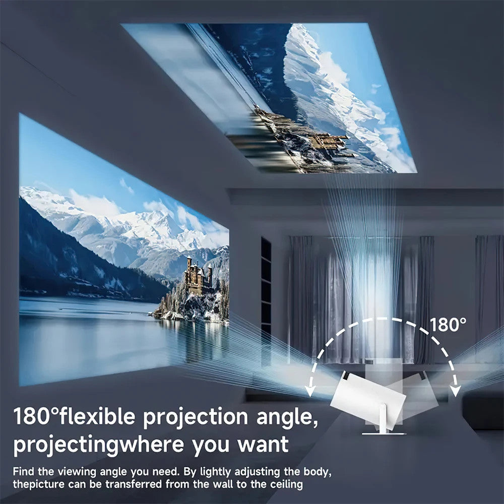 1080P Projector with Speaker Portable Mini Wireless Projector Dual 200 ANSI
