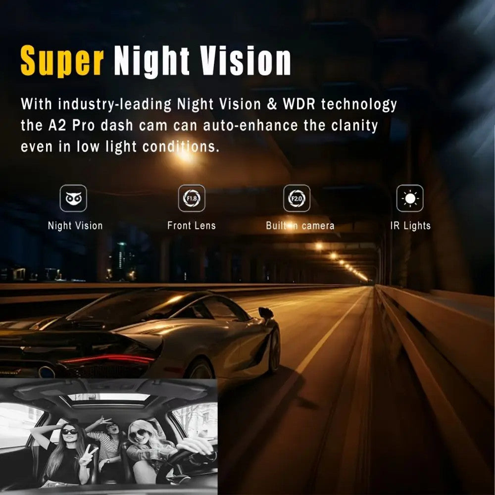 1080P HD Dash Cam Car Camera DVR Video Recorder 150 Wide-Angle128GB with GSensor