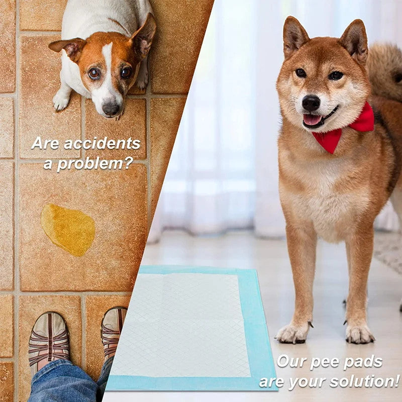 100Pc Pet Diapers 45*60Cm Super Absorbent Pet Diaper Dog Training Pee Pads