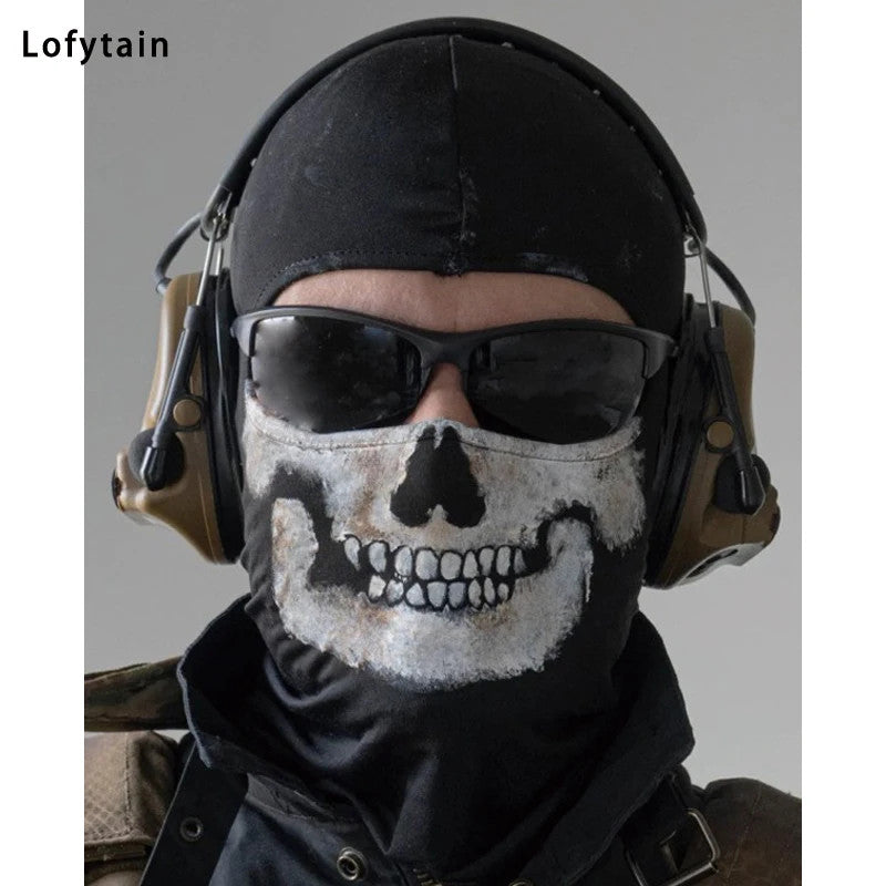 COD:MW2 Ghost Skull Balaclava Ghost Simon Riley Face War Game Cosplay Mask