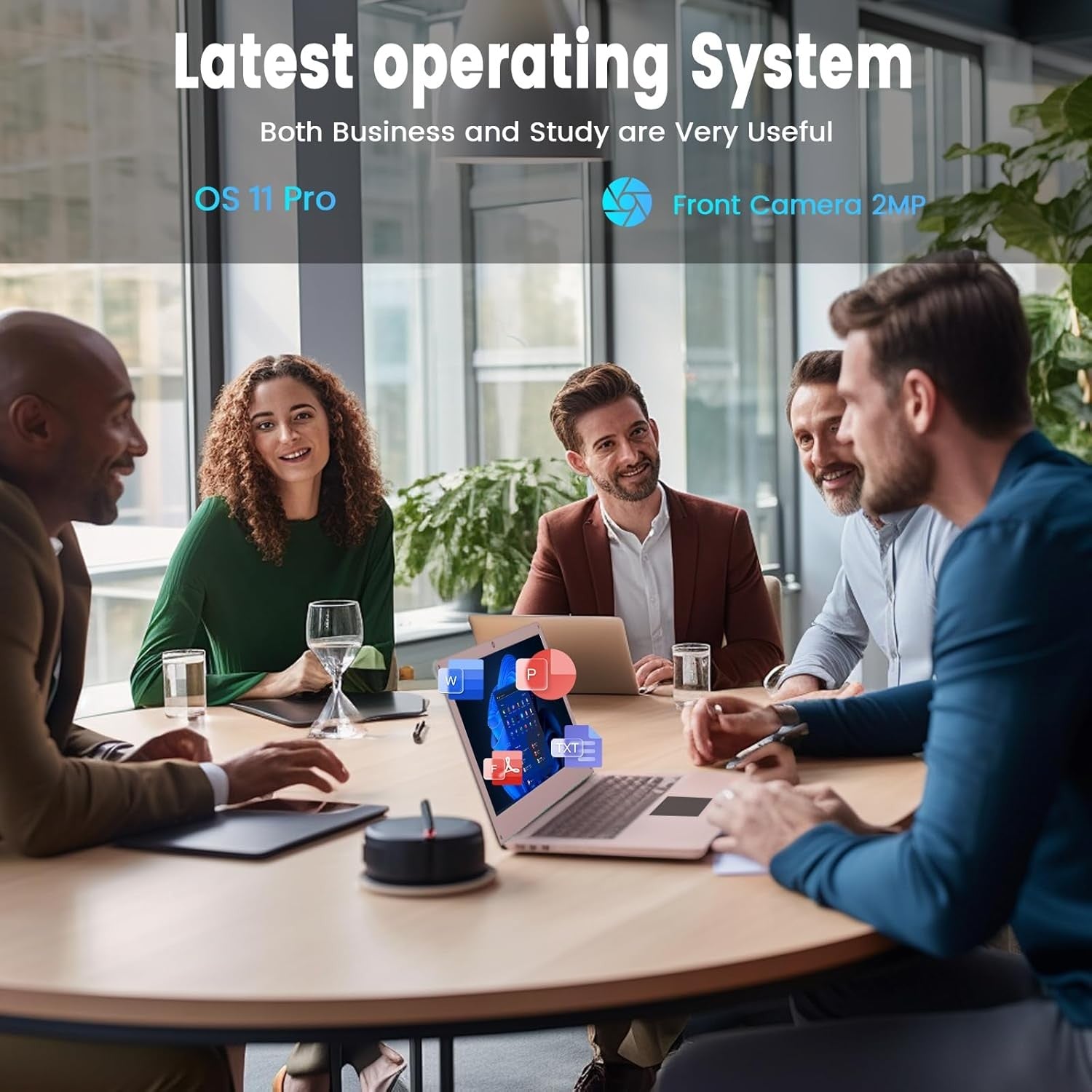 11.6 Inch Laptop HD Display - W-11 Pro Mini Laptops, 4GB DDR4 RAM, 128GB Emmc