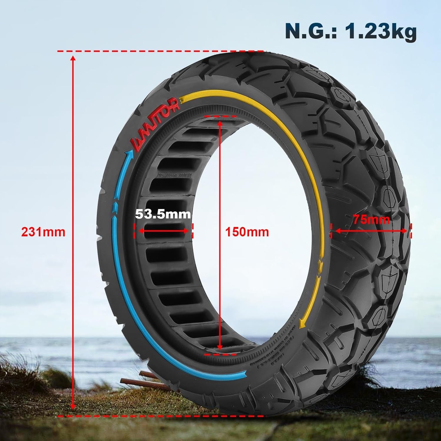 10X3 Solid Rubber Tyres - 10 Inch, 255X80, 80/65-6.5 Replacement Tyres 4 Scooter
