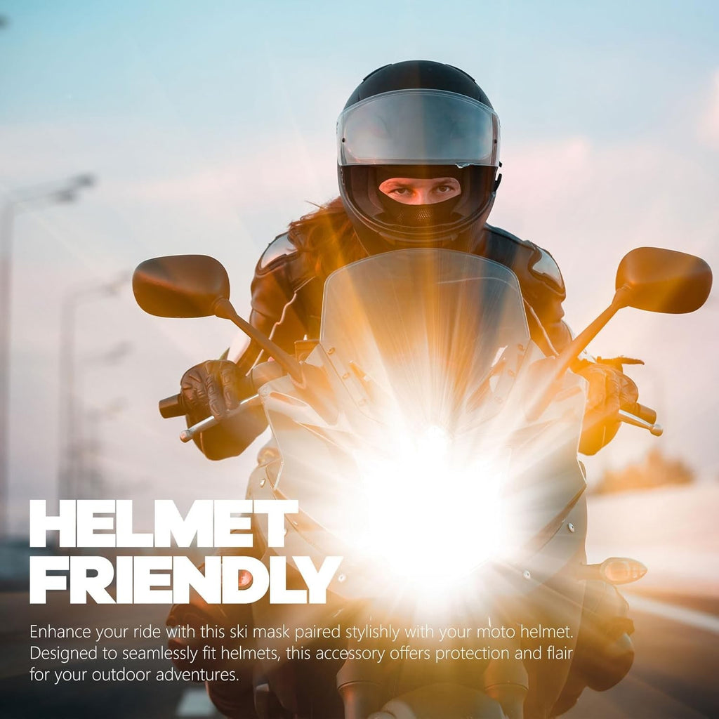 Balaclava Ski Face Mask, Motorcycle Cycling Neck Warmer for Helmet, UV Protector