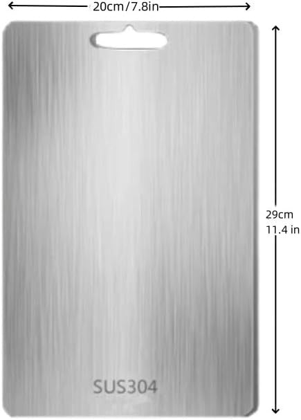 11.4" X 7.9" Stainless Steel Cutting Board for Kitchen,Sus 304 Chopping Board