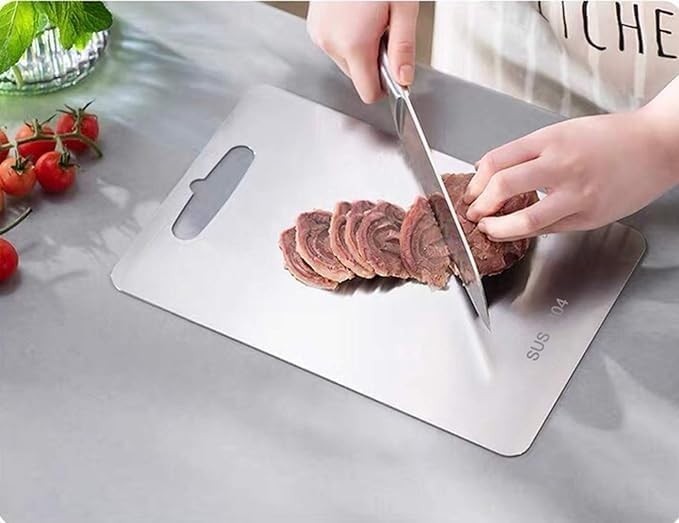 11.4" X 7.9" Stainless Steel Cutting Board for Kitchen,Sus 304 Chopping Board