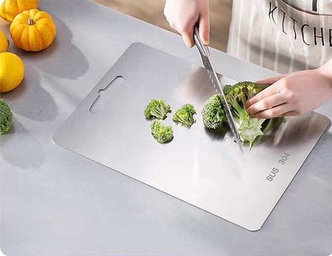 11.4" X 7.9" Stainless Steel Cutting Board for Kitchen,Sus 304 Chopping Board