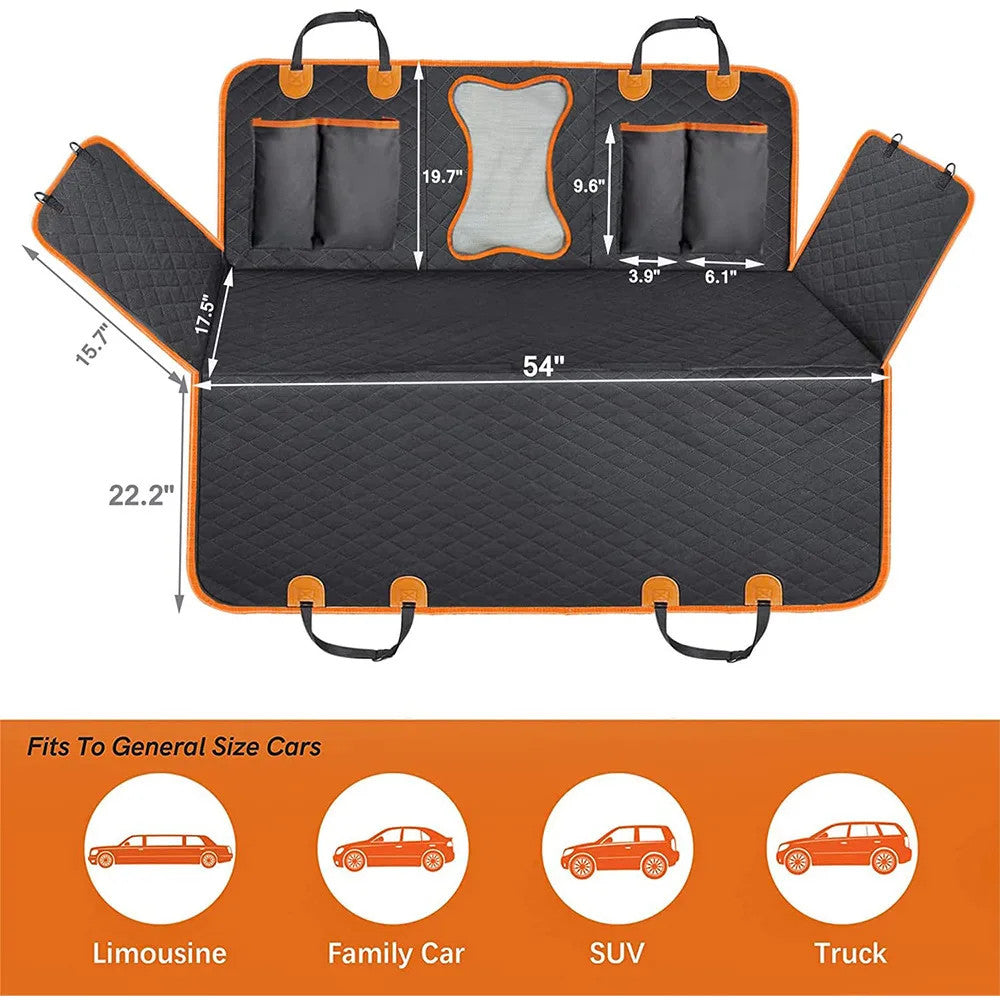 Universal Waterproof Dog Car Seat Cover for Back Seat Pet Car Seat Cover Mesh