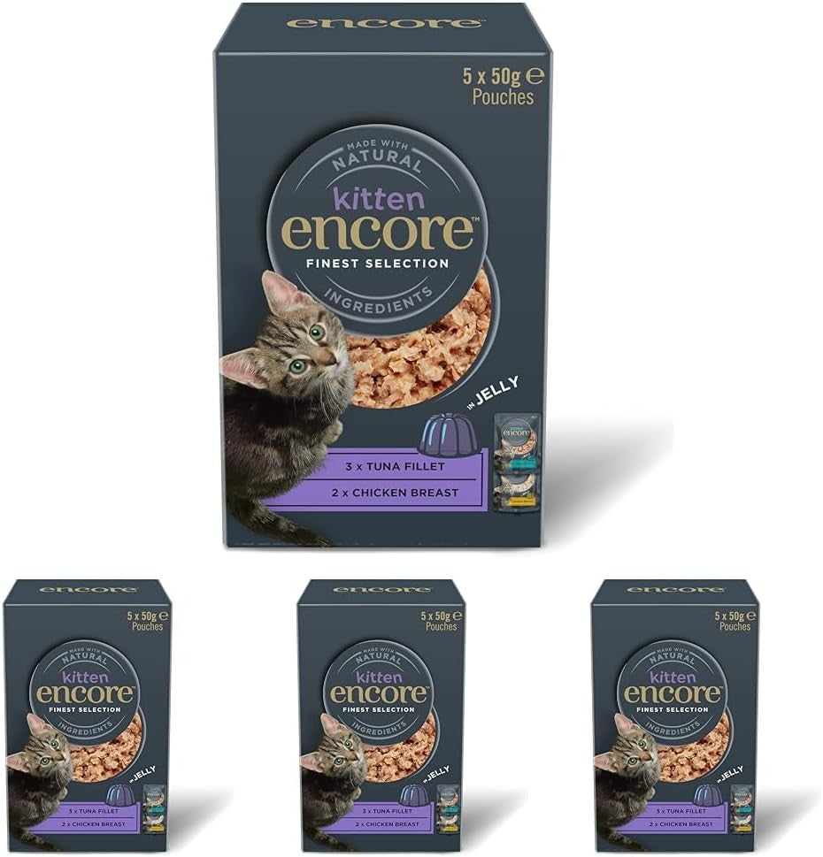 100% Natural Wet Cat Food, Multipack Chicken in Jelly, 5 X 50 G Pouches