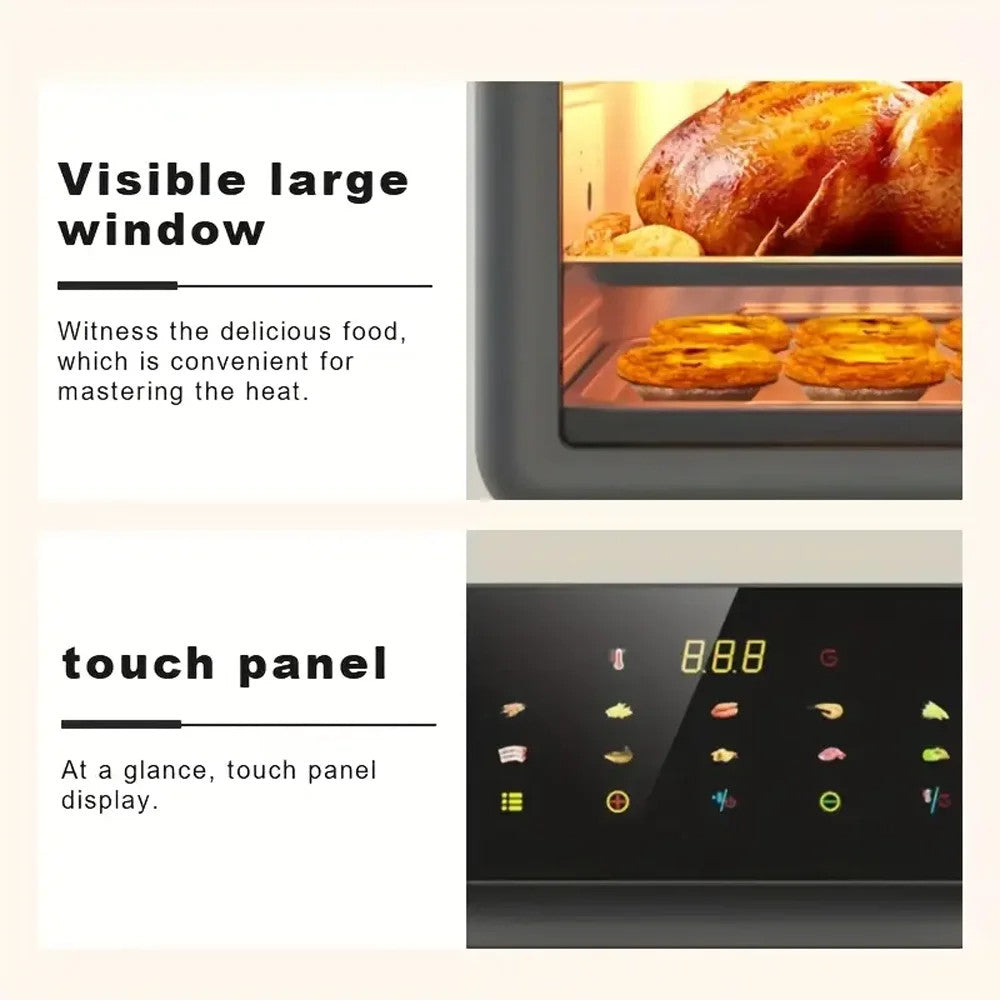 10L Air Fryer Large Capacity Electric Oven Household Multifunctional Non-Stick