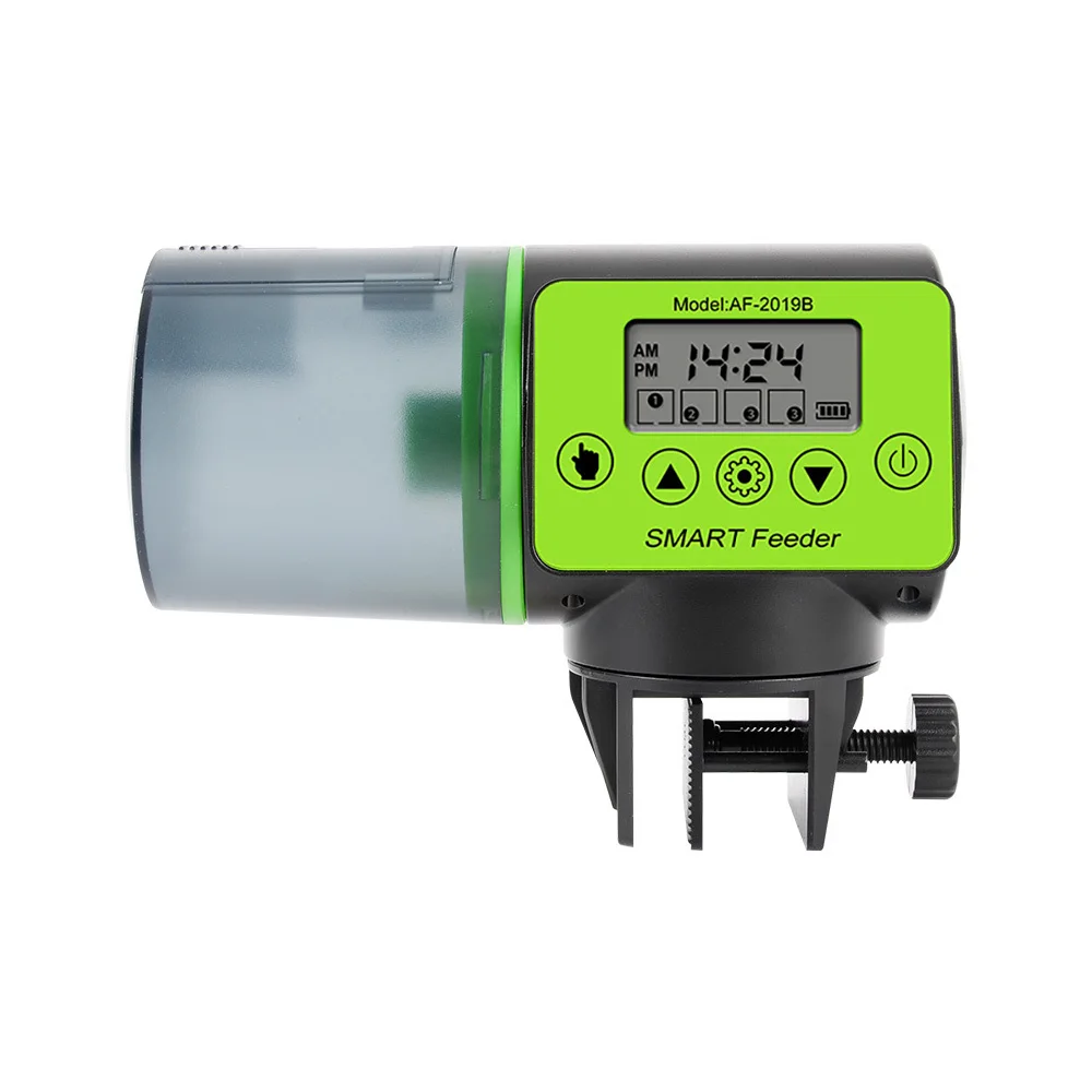 Automatic Fish Feeder Digital Fish Tank Aquarium Food Dispenser Plastic Intellig