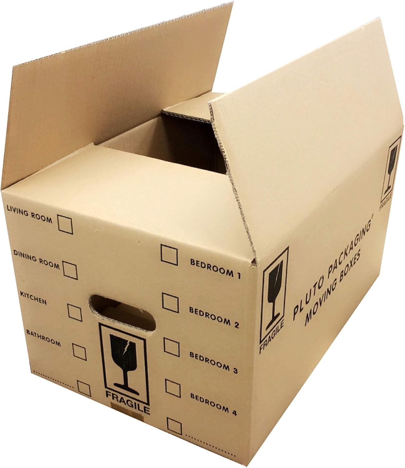 10 Quality Strong 47Cm X 31.5Cm X 25Cm 44 Litres Packing Moving Cardboard Boxes