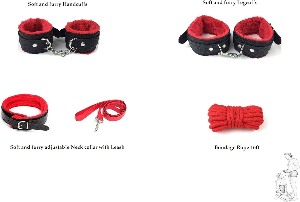 10Pcs Bondage Bed Restraints Sex Toys Adult Toys Sex BDSM Couple Bed Restraints