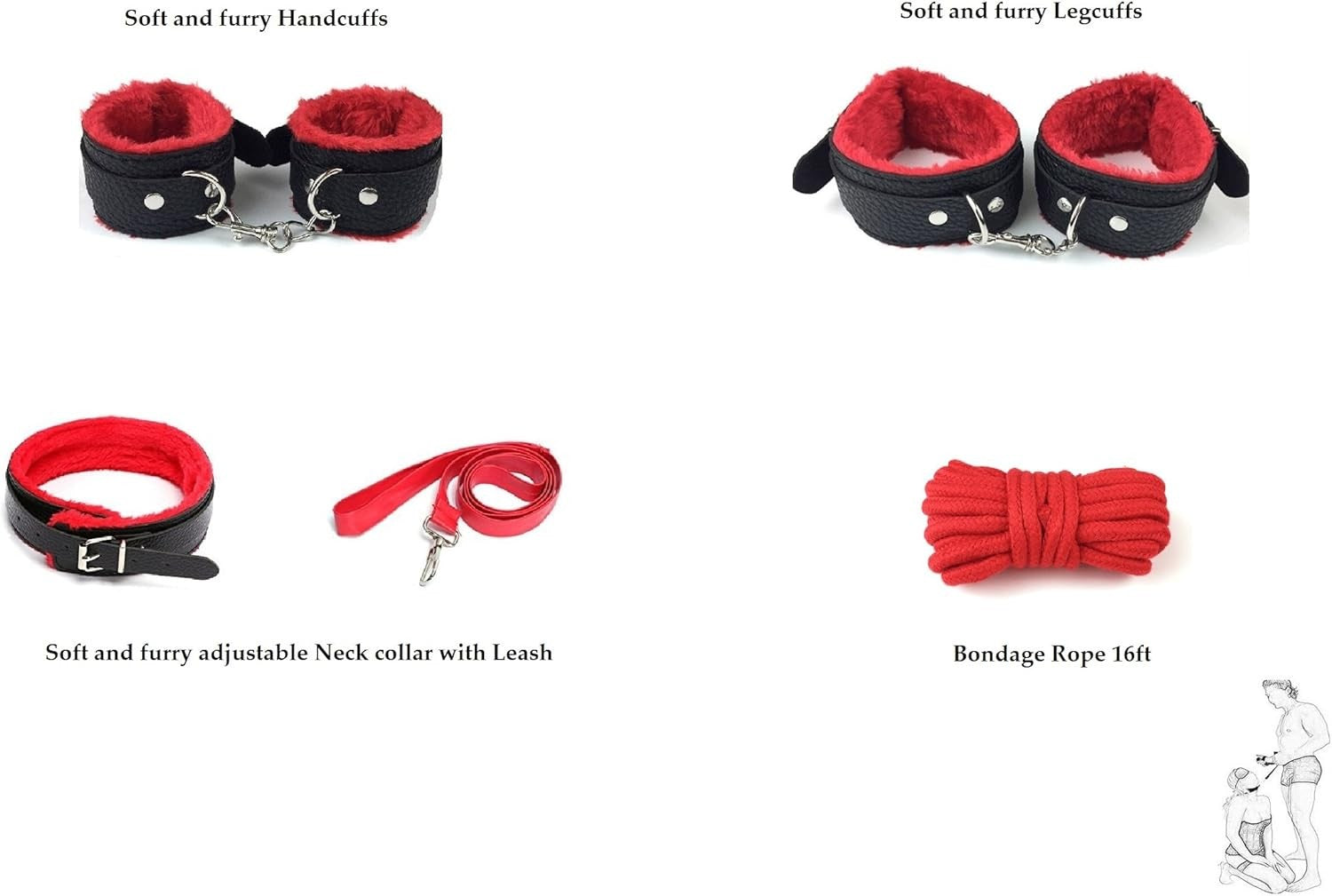 10Pcs Bondage Bed Restraints Sex Toys Adult Toys Sex BDSM Couple Bed Restraints